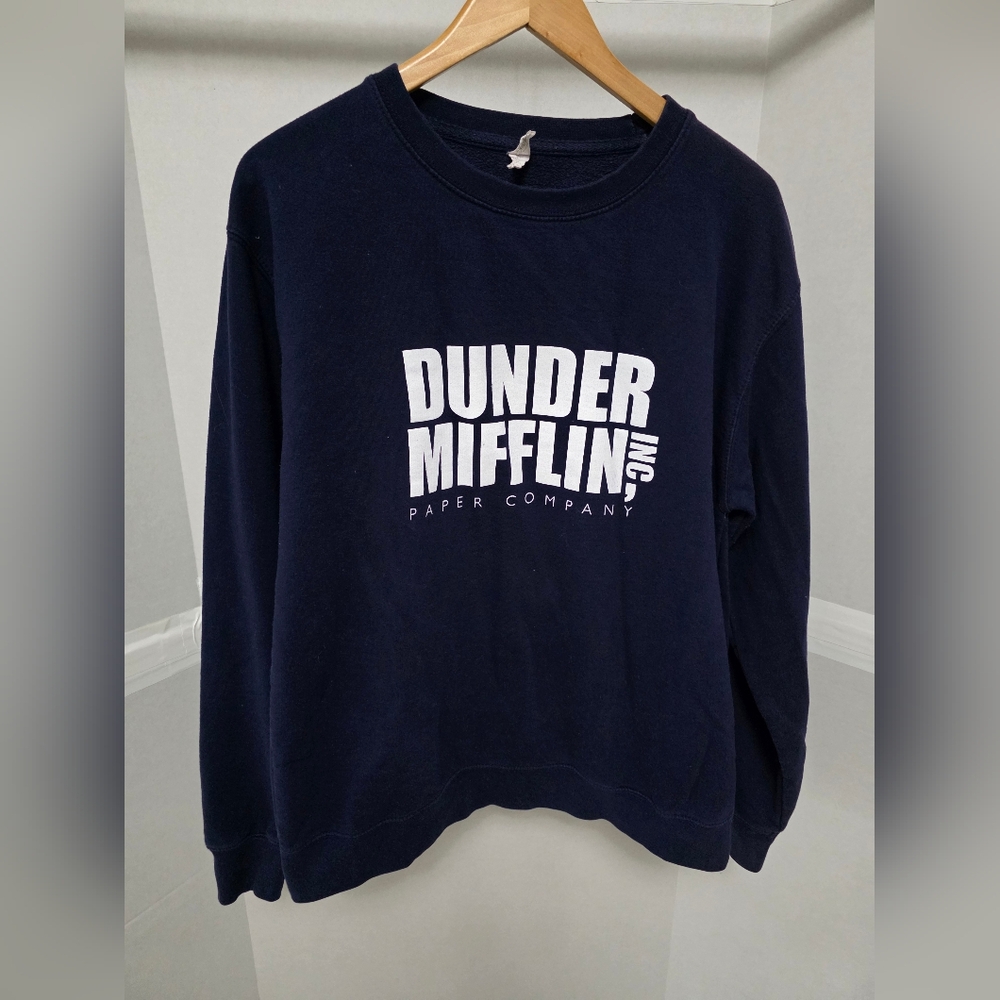 Navy Blue Men's Dunder Mifflin Sweater